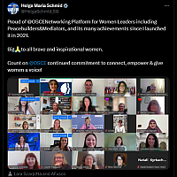 The OSCE Networking Platform for Women Leaders including Peacebuilders & Mediators